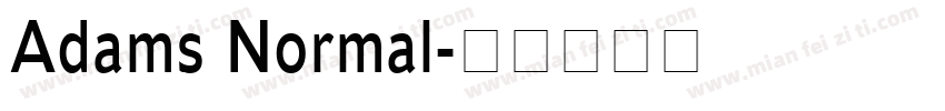 Adams Normal字体转换